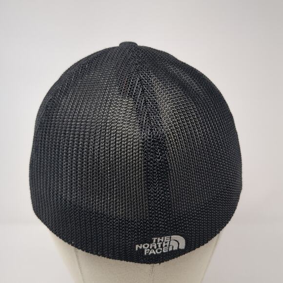 The North Face Fitted Baseball Cap Black One Size Mesh Back Embroidered 6 Panel - Picture 6 of 8